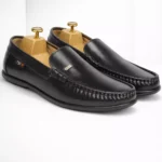 TSF Men’s Premium Tan Leather Loafers – Hand-Stitched Comfort Slip-Ons with Soft Cushion Sole