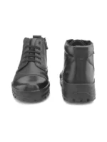 TSF Flexible & Comfort Uniform Police Boots With Zip (768-BLK) - Image 6