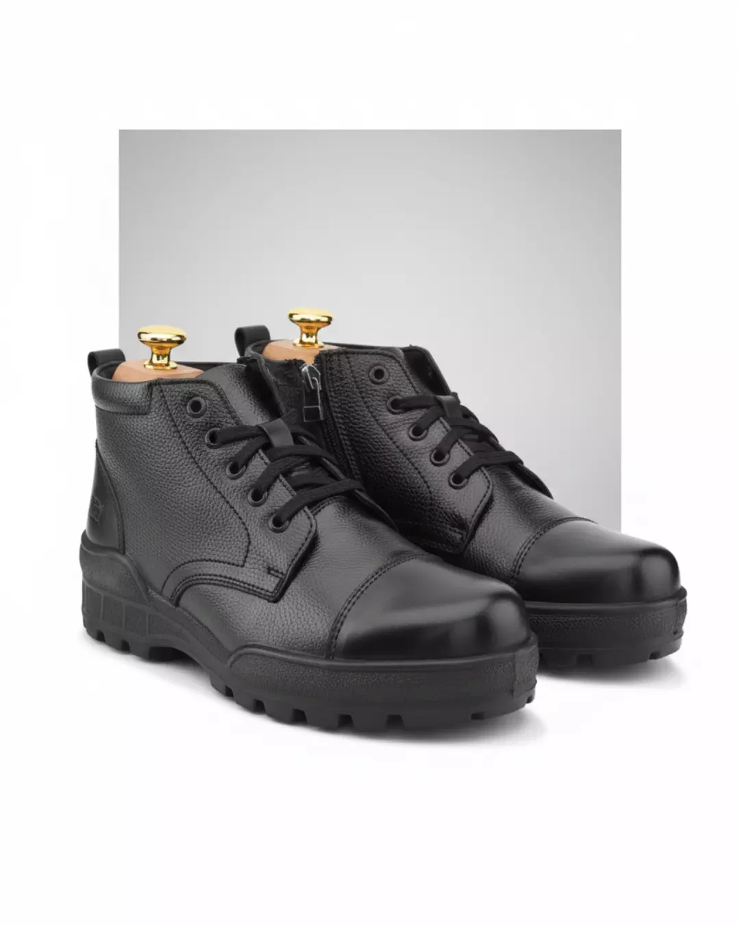 3 TSF Flexible & Comfort Uniform Police Boots With Zip (768-BLK) - Image 1