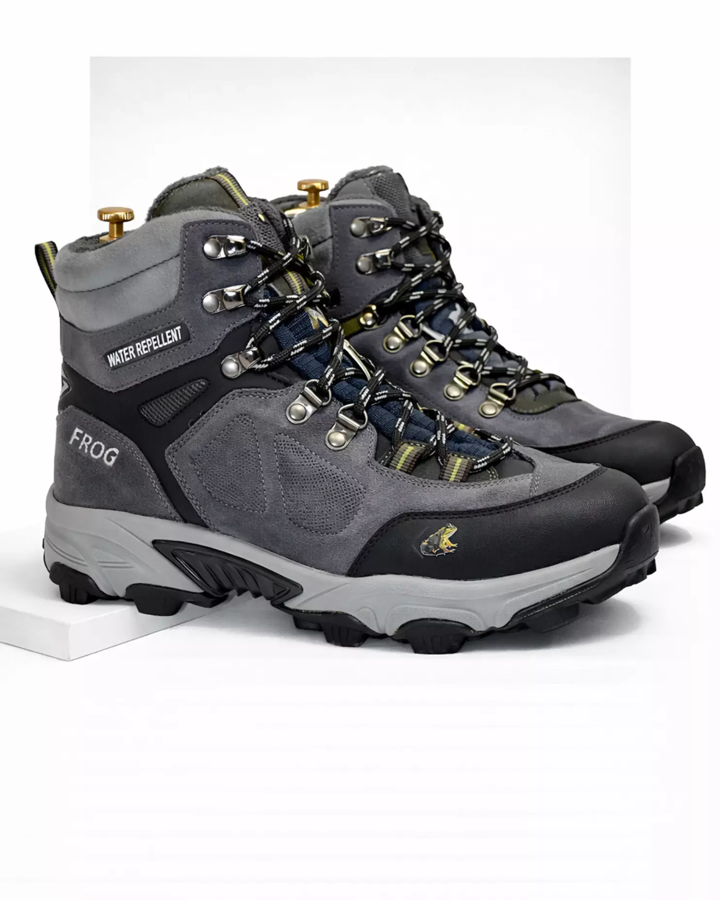 6 Leather with Textile Boot tracking boot, Adventure. Grey - Image 1