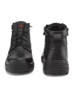 TSF Genuine Leather Zip Police Boots For Men (9405-BLK) - Image 6