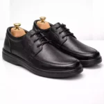 TSF Premium Black Leather Lace-Up Shoes for Men – Office & Daily Formal Wear