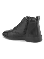 TSF FORMAL LACE UP BOOT WITH ZIP (W-KIM-54-BLK) - Image 4