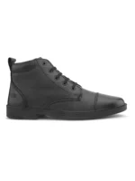 TSF FORMAL LACE UP BOOT WITH ZIP (W-KIM-54-BLK) - Image 3
