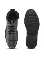 TSF FORMAL LACE UP BOOT WITH ZIP (W-KIM-54-BLK) - Image 8