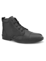 TSF FORMAL LACE UP BOOT WITH ZIP (BLK) - Image 2