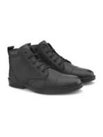 TSF FORMAL LACE UP BOOT WITH ZIP (BLK) - Image 5
