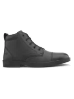 TSF FORMAL LACE UP BOOT WITH ZIP (BLK) - Image 3