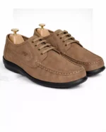 TSF Premium Brown Leather Lace-Up Shoes for Men – Smart Casual & Daily Office Wear