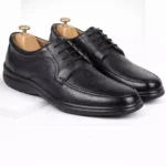 TSF Premium Black Leather Lace-Up Shoes for Men – Office & Daily Formal Wear