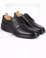 TSF Premium Black Leather Lace-Up Shoes for Men – Office & Daily Formal Wear