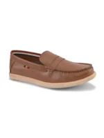 TSF Men Tan Leather Loafers - Image 3