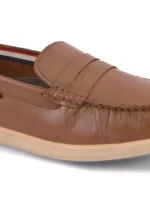TSF Men Tan Leather Loafers - Image 7