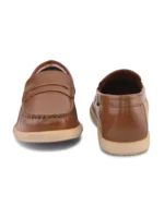 TSF Men Tan Leather Loafers - Image 7