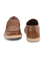 TSF Men Tan Leather Loafers - Image 6