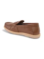 TSF Men Tan Leather Loafers - Image 5