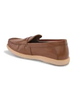 TSF Men Tan Leather Loafers - Image 4