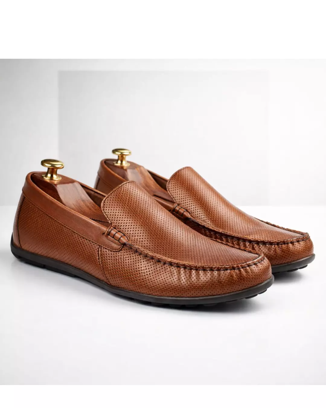 4 TSF Men Solid Leather Formal Loafers - Image 1