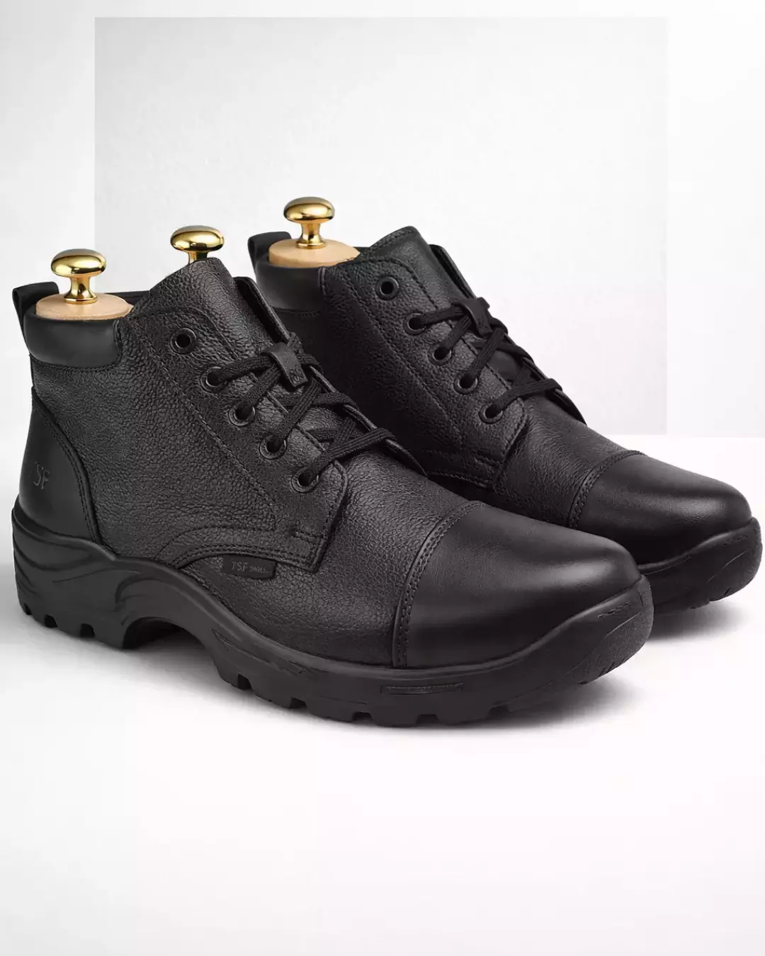 47 Premium Genuine Leather Breathable Comfortable & Durable Police Boot (9401-BLK) - Image 1