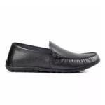 TSF Men Solid Leather Formal Loafers