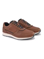 TSF Men Textured Leather Sneakers - Image 6