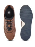 TSF Men Textured Leather Sneakers - Image 9
