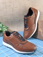 TSF Men Textured Leather Sneakers - Image 2