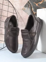 TSF Premium Brown Leather Slip-On Shoes for Men – Everyday Comfort & Smart Style - Image 2