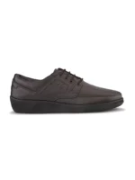 TSF Premium Brown Leather Lace-Up Shoes for Men – Office Daily Wear Comfort