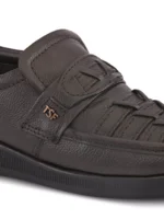 TSF Premium Black Leather Strap Slip-On Shoes for Men – Secure Fit & All-Day Comfort - Image 7