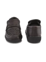 TSF Premium Black Leather Strap Slip-On Shoes for Men – Secure Fit & All-Day Comfort - Image 6