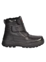 TSF LEATHER WINTER FUR BOOT FOR MEN's (BLACK) - Image 3