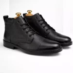 TSF FORMAL LACE UP BOOT WITH ZIP (BLK)