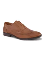 TSF Premium Tan Leather Brogue Lace-Up Shoes for Men – Classic Formal Elegance - Image 8