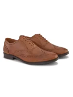 TSF Premium Tan Leather Brogue Lace-Up Shoes for Men – Classic Formal Elegance - Image 7