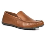 TSF Men Solid Leather Formal Loafers - Image 2