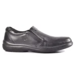 TSF Classic Black Leather Slip-On Shoes for Men – All-Day Comfort & Formal Style - Image 3