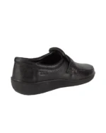 TSF Men's Black Textured Slip-On Loafers - Image 4