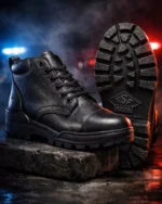 Men’s Leather Police Uniform Boots – All Weather Duty Wear - Image 2