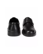 Men’s Classic Black Formal Velcro Shoes | Premium Leather Office & School Wear | Comfortable Slip-On Design - Image 4