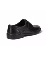Men’s Classic Black Formal Velcro Shoes | Premium Leather Office & School Wear | Comfortable Slip-On Design - Image 3
