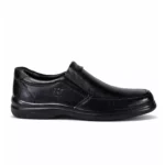 Men’s Black Leather Slip-On Formal Shoes | Comfortable Office Wear | Lightweight & Durable Design