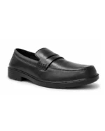 Men’s Black Synthetic Slip-On Formal Loafers – Classic Comfort & Style - Image 2