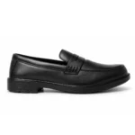 Men’s Black Synthetic Slip-On Formal Loafers – Classic Comfort & Style