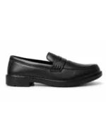 Men’s Black Synthetic Slip-On Formal Loafers – Classic Comfort & Style