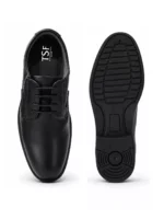 TSF Men’s Black Formal Uniform Shoes | Premium Leather Finish Lace-Up Office & Duty Shoes - Image 8
