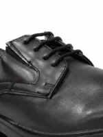 TSF Men’s Black Formal Uniform Shoes | Premium Leather Finish Lace-Up Office & Duty Shoes - Image 7