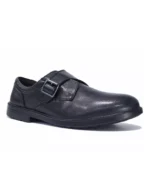 Black Monk Strap Formal Shoes for Men – Synthetic Leather Office Wear - Image 3