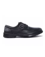 Black Monk Strap Formal Shoes for Men – Synthetic Leather Office Wear