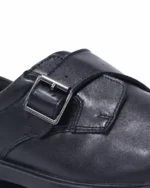 Black Monk Strap Formal Shoes for Men – Synthetic Leather Office Wear - Image 7